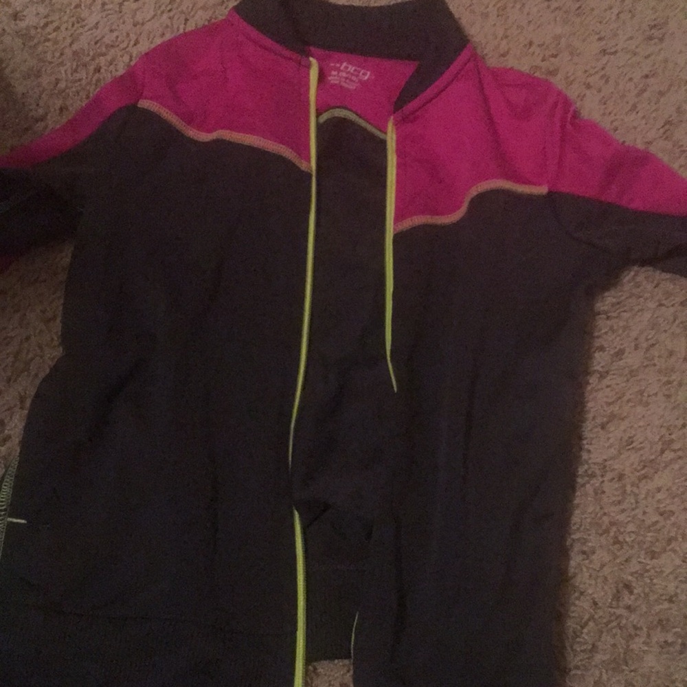 BCG Girls sports jacket zipper closure size 8/10